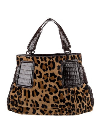 Nancy Gonzalez Ponyhair Top Handle Bag