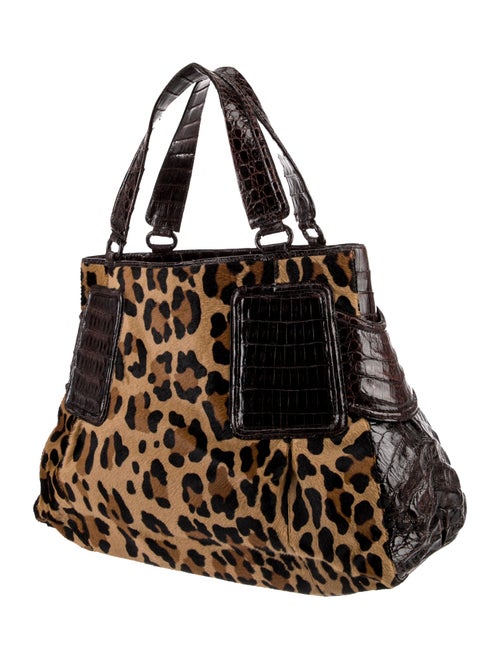 Nancy Gonzalez Ponyhair Top Handle Bag