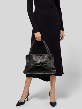 Nancy Gonzalez Crocodile Shoulder Bag