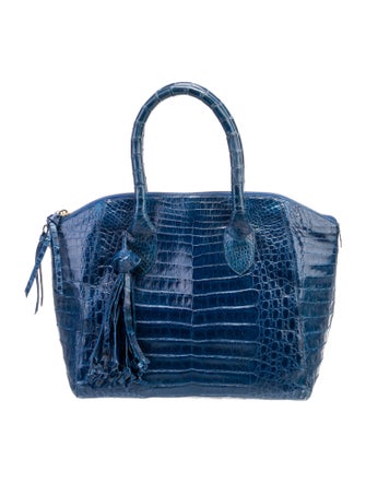 Nancy Gonzalez Crocodile Top Handle Bag