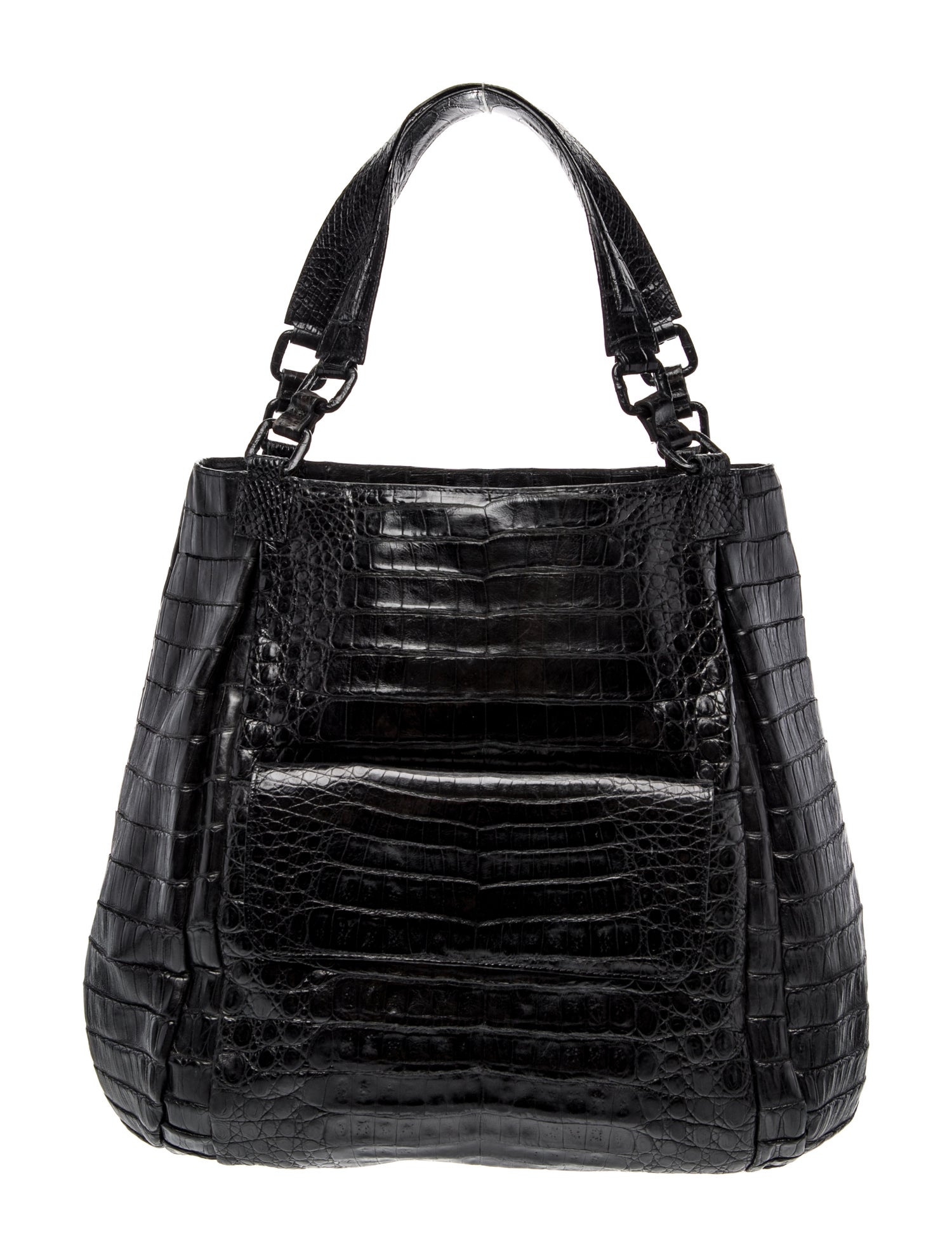 Nancy Gonzalez Embossed Leather Shoulder Bag