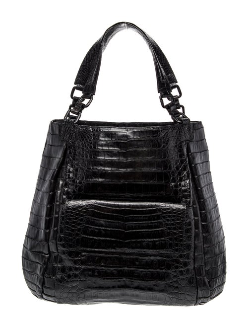 Nancy Gonzalez Embossed Leather Shoulder Bag