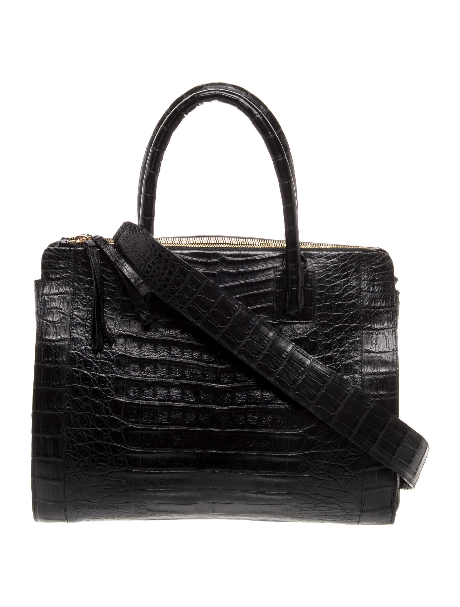 Nancy Gonzalez Crocodile Top Handle Bag