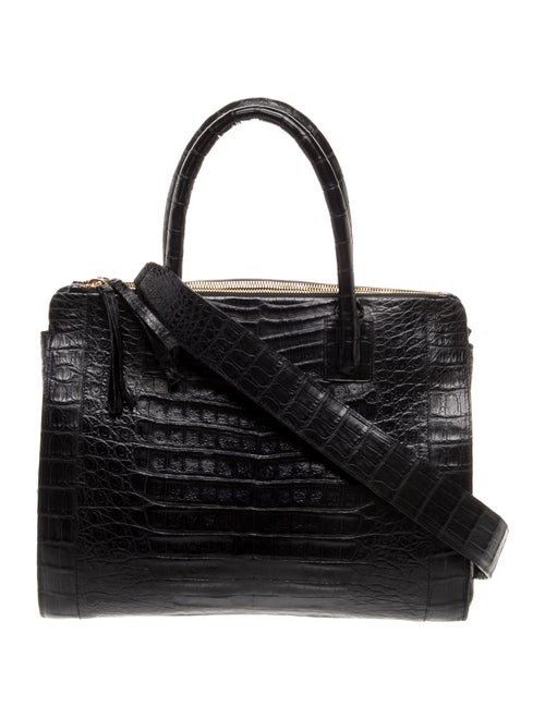 Nancy Gonzalez Crocodile Top Handle Bag