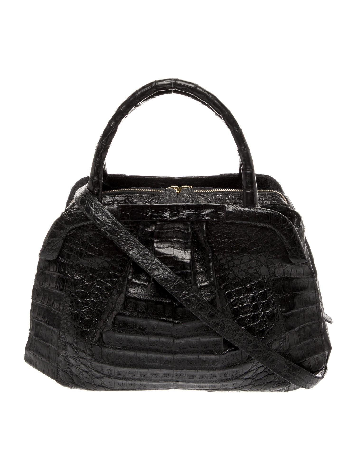 Nancy Gonzalez Caiman Top Handle Bag