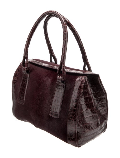 Nancy Gonzalez Crocodile Top Handle Bag