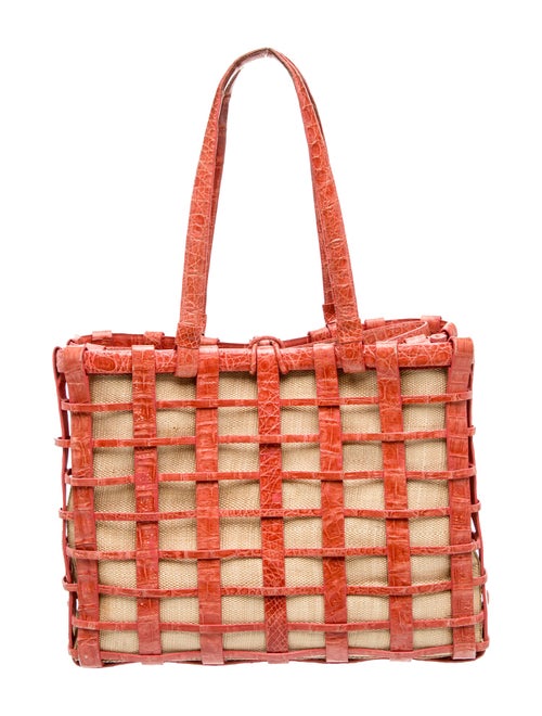 Nancy Gonzalez Crocodile Top Handle Bag