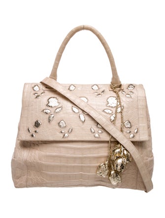 Nancy Gonzalez Crocodile Top Handle Bag
