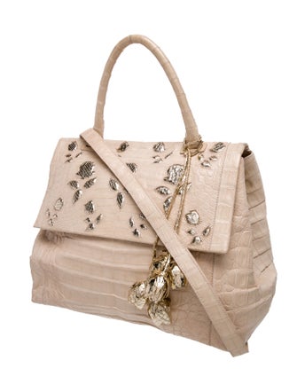 Nancy Gonzalez Crocodile Top Handle Bag