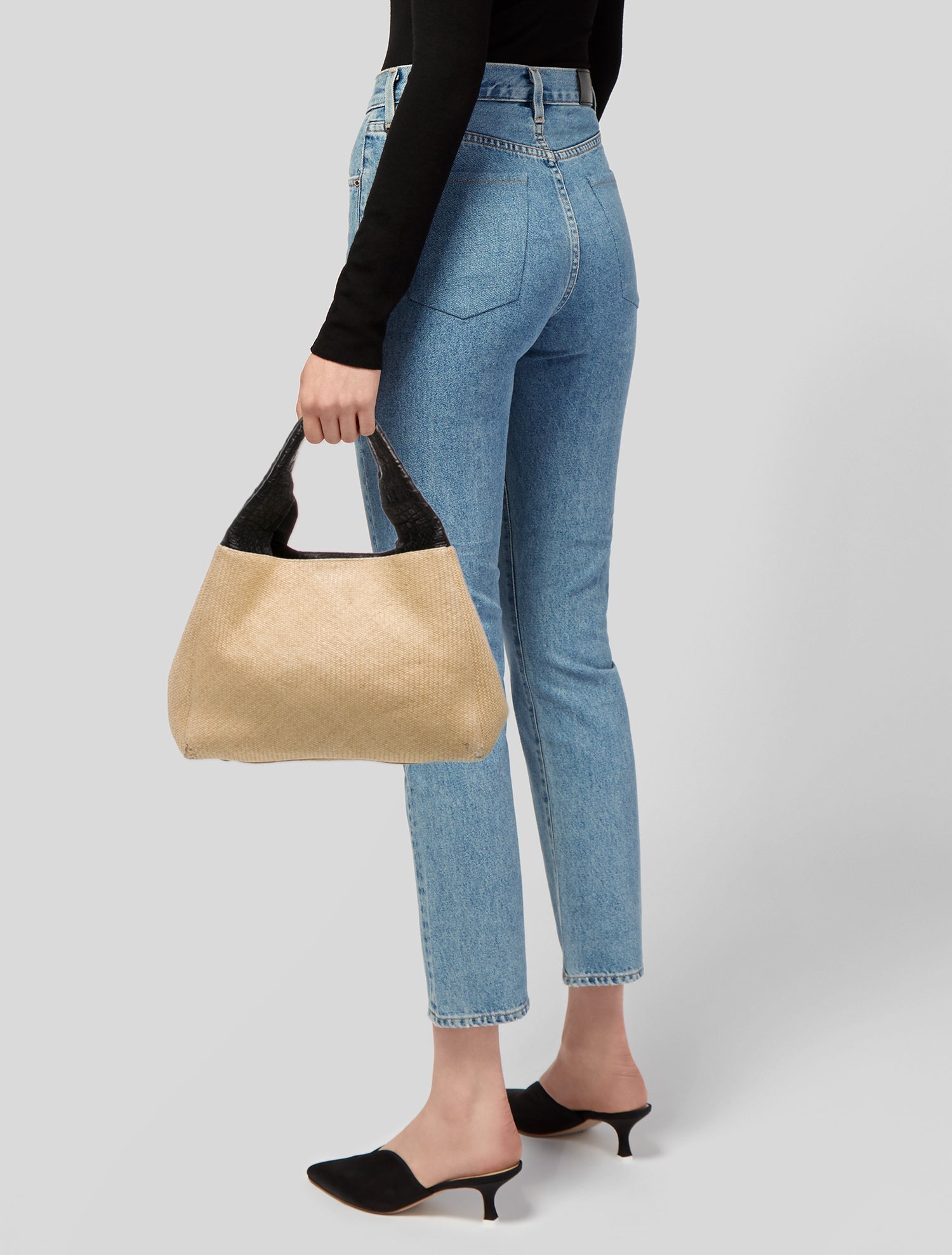 Nancy Gonzalez Straw Shoulder Bag