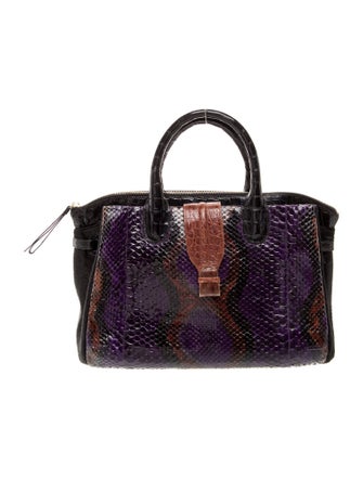 Nancy Gonzalez Snakeskin Top Handle Bag