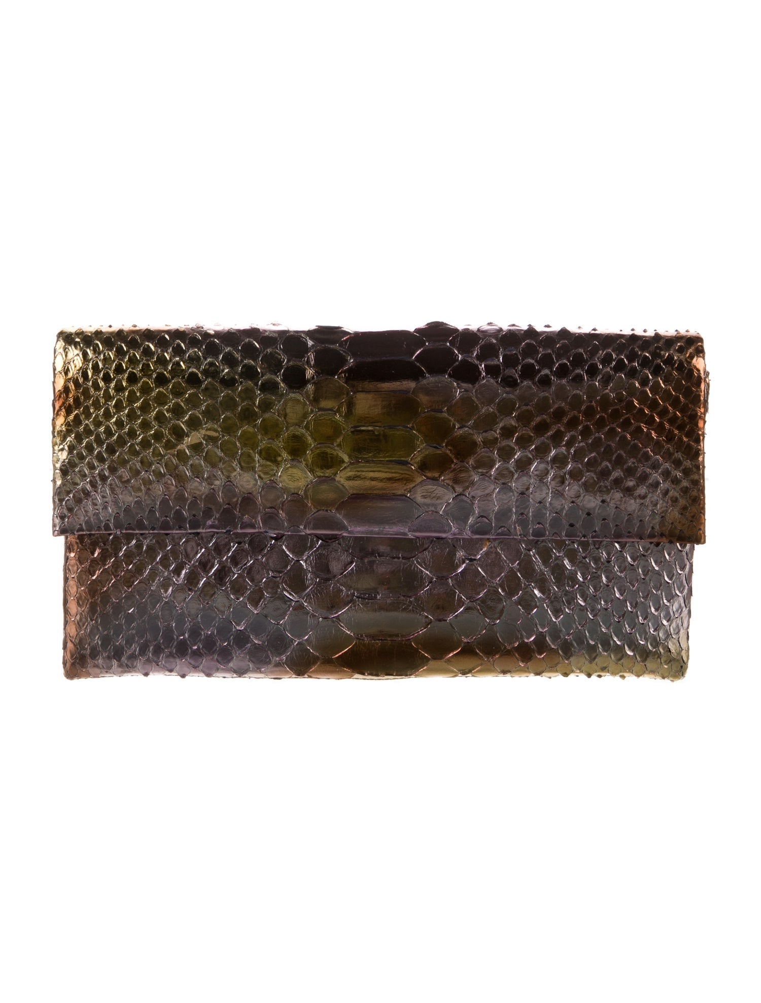 Nancy Gonzalez Snakeskin Animal Print Wristlet