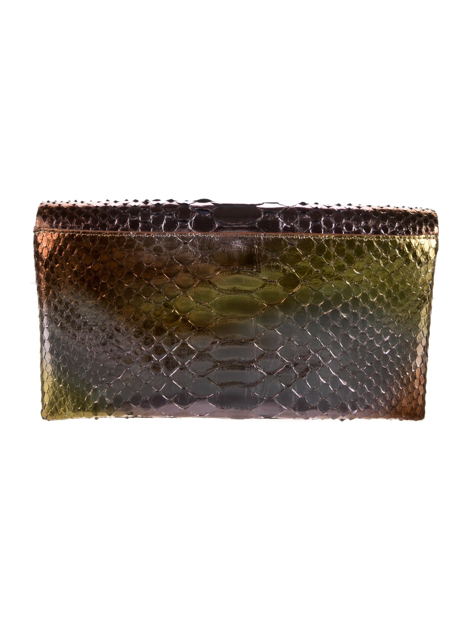 Nancy Gonzalez Snakeskin Animal Print Wristlet