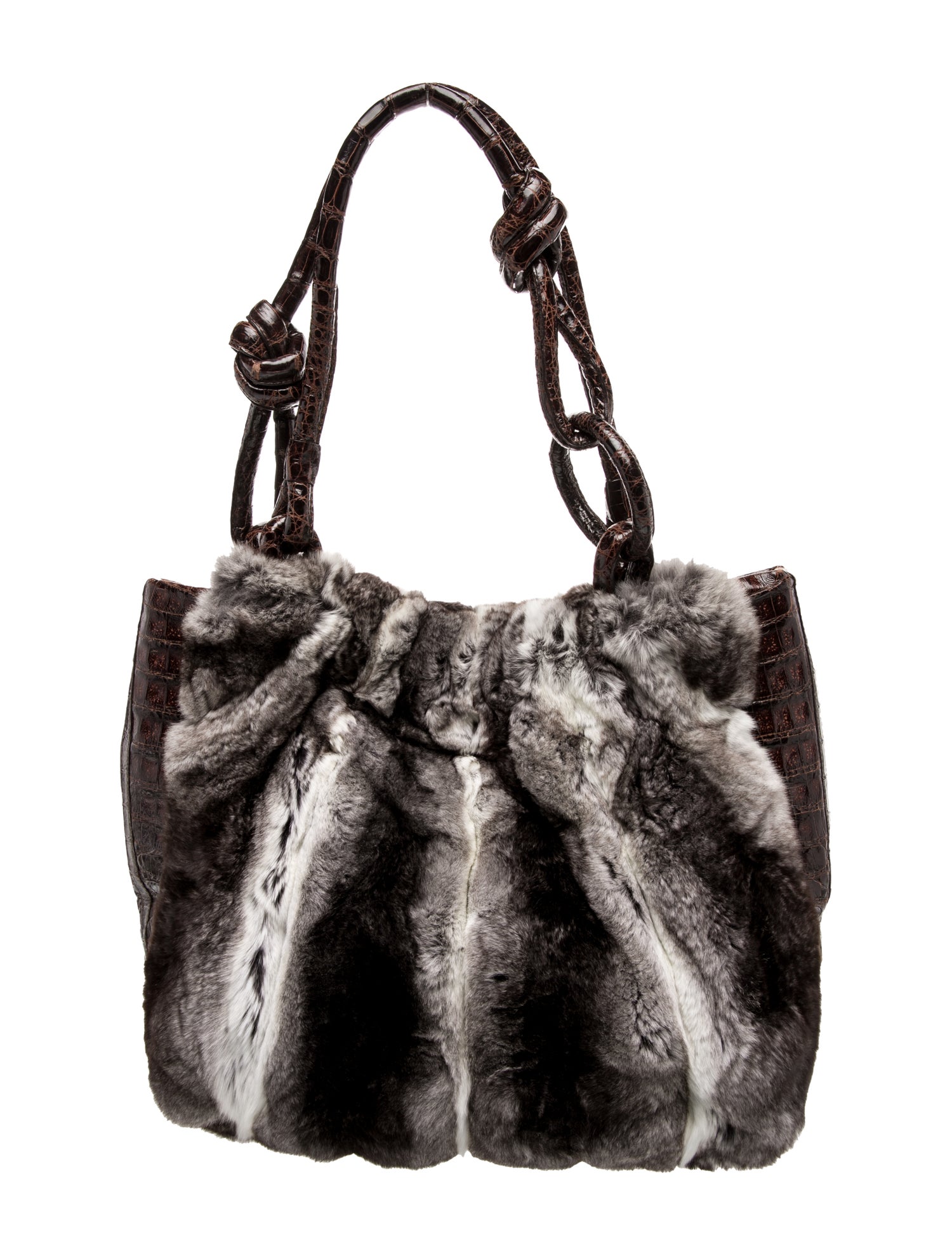 Nancy Gonzalez Fur Shoulder Bag