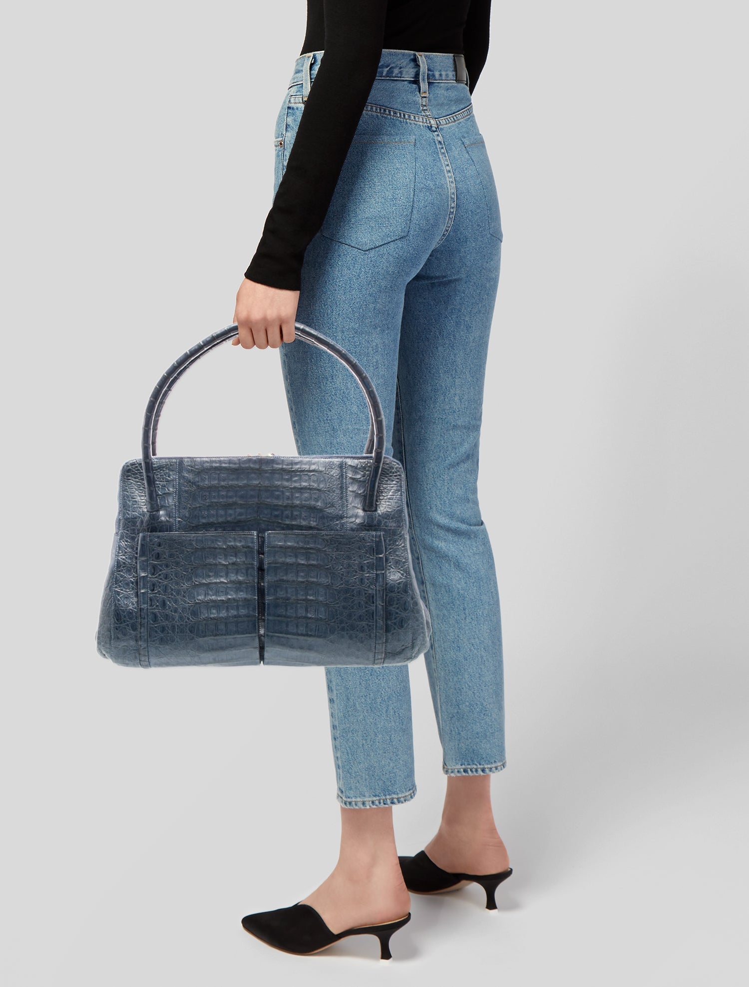 Nancy Gonzalez Crocodile Shoulder Bag