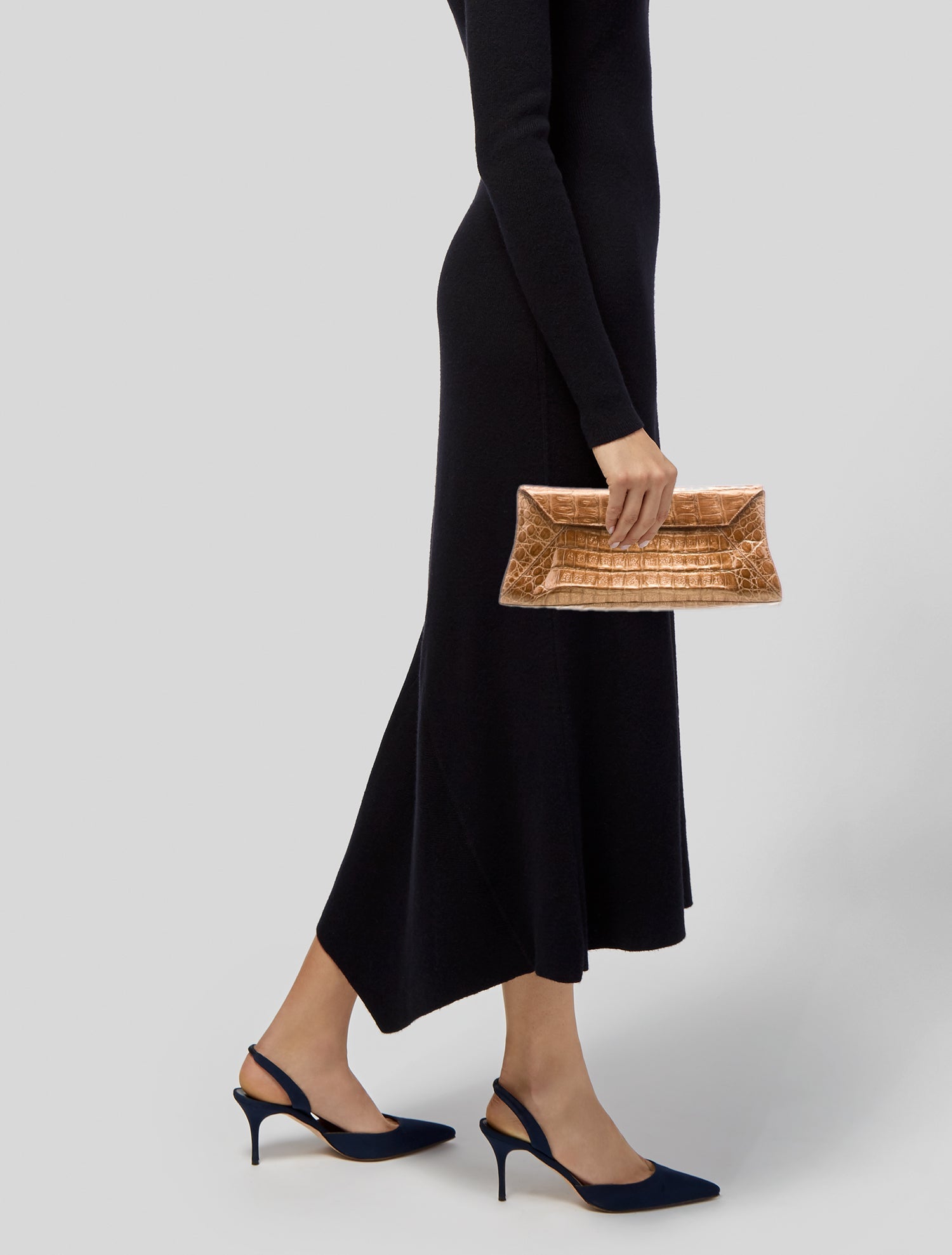 Nancy Gonzalez Crocodile Clutch Vintage