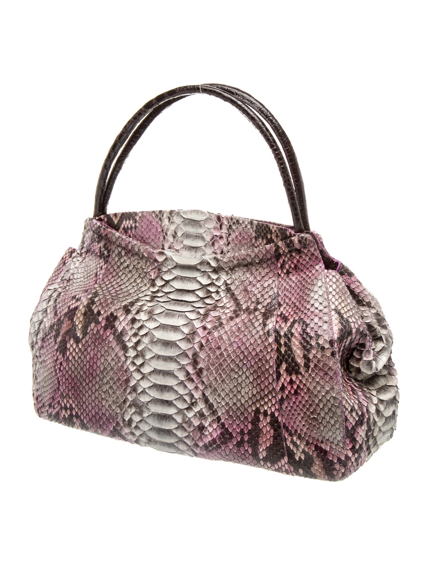 Nancy Gonzalez Python Top Handle Bag