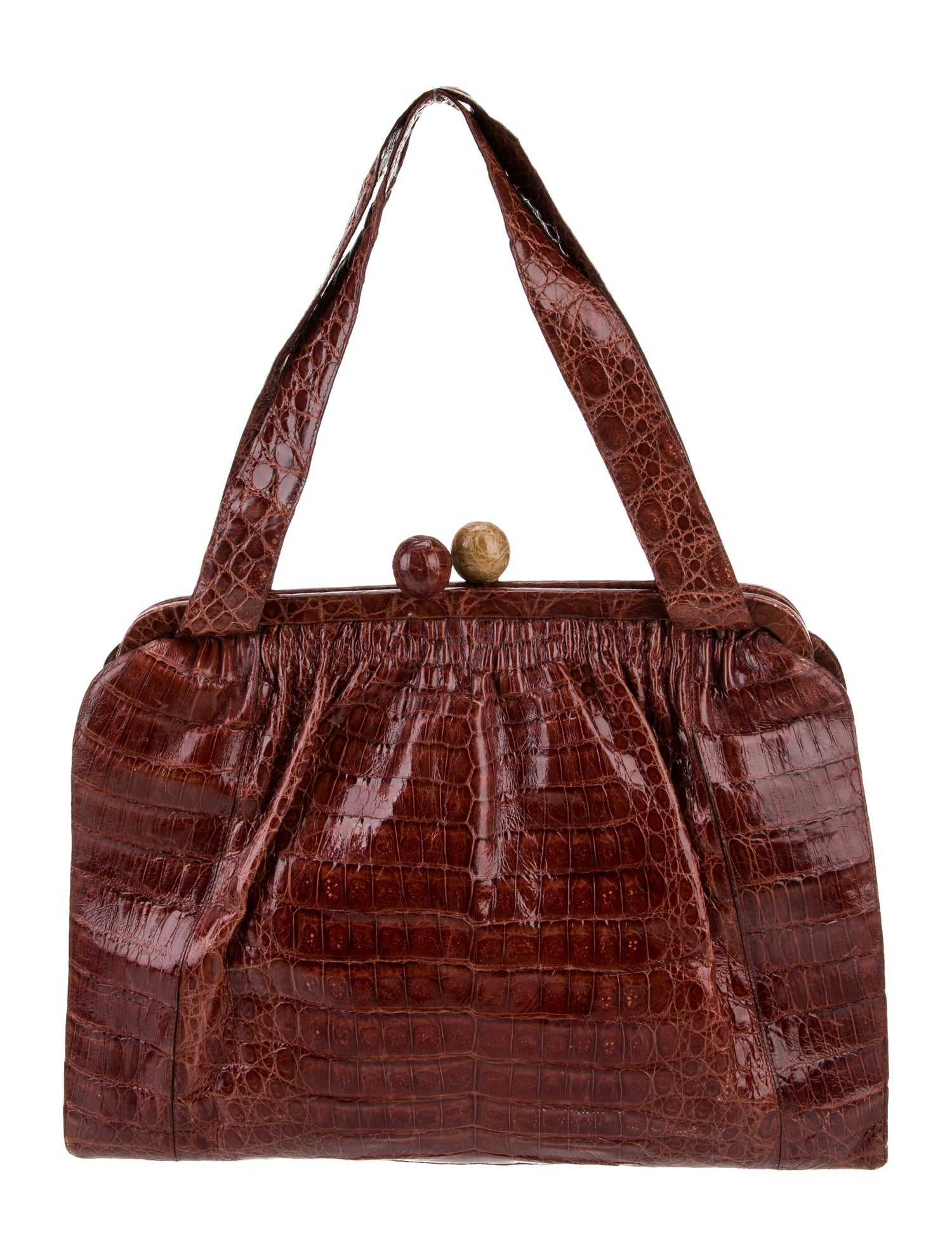 Nancy Gonzalez Crocodile Top Handle Bag