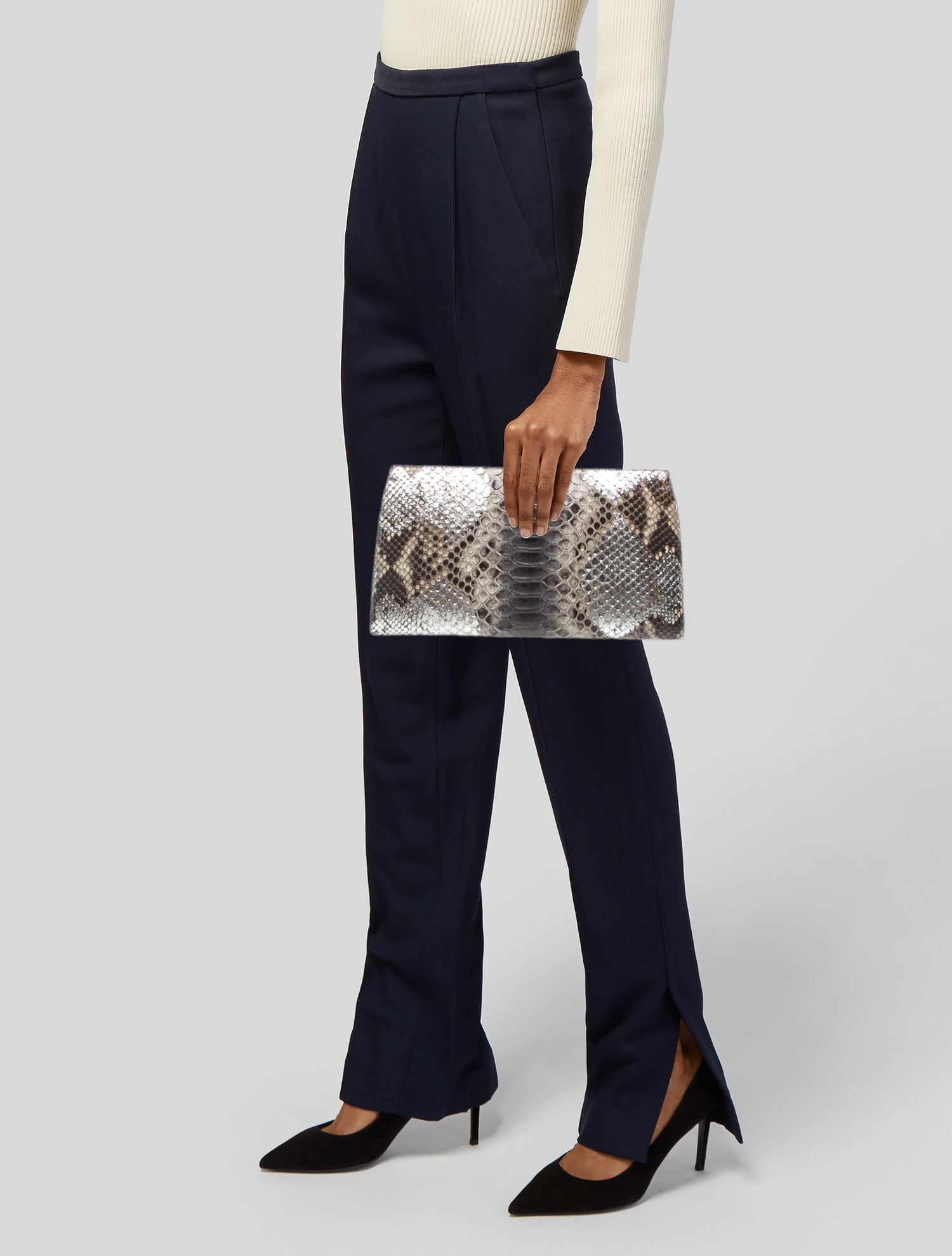Nancy Gonzalez Snakeskin Clutch