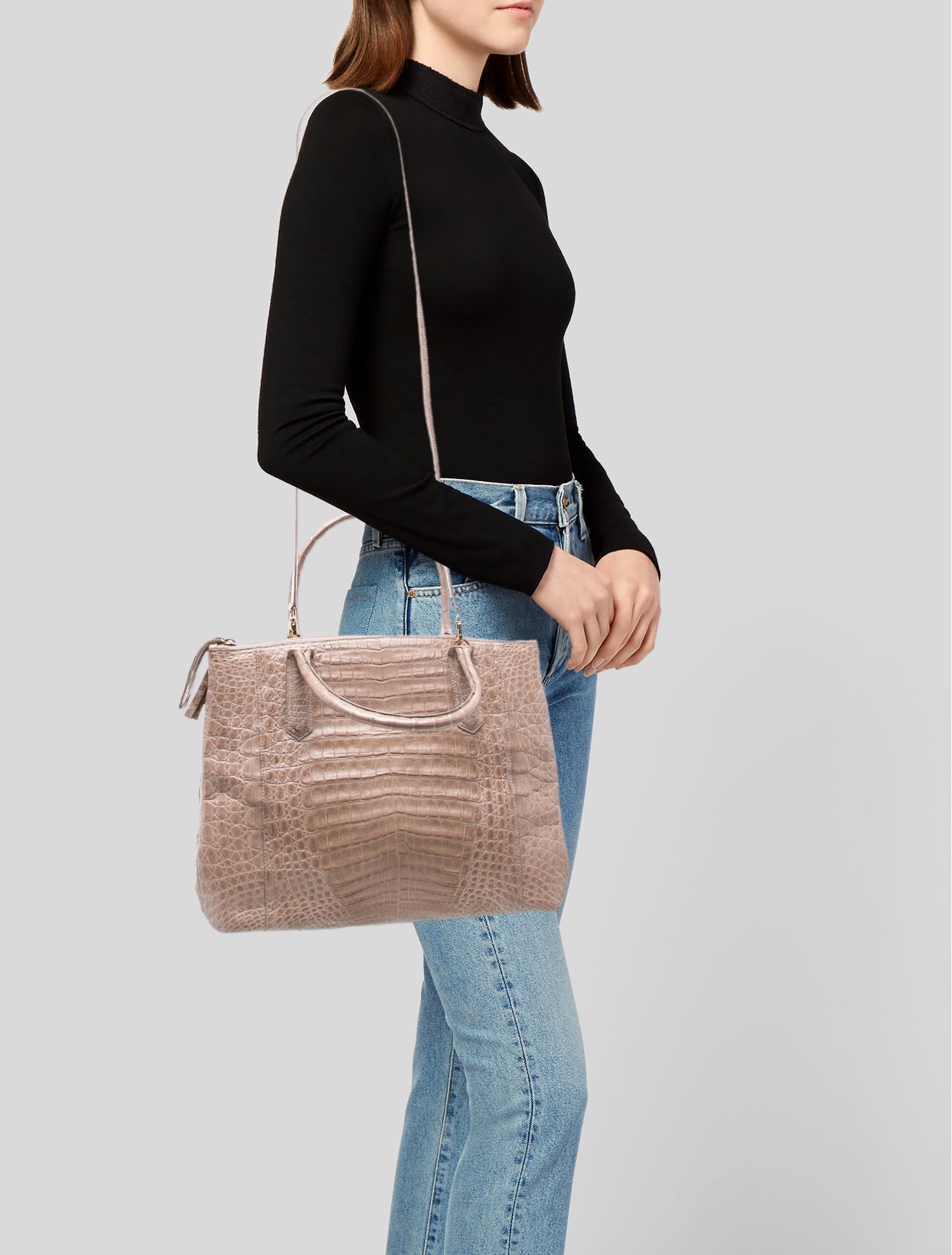 Nancy Gonzalez Crocodile Messenger Bag