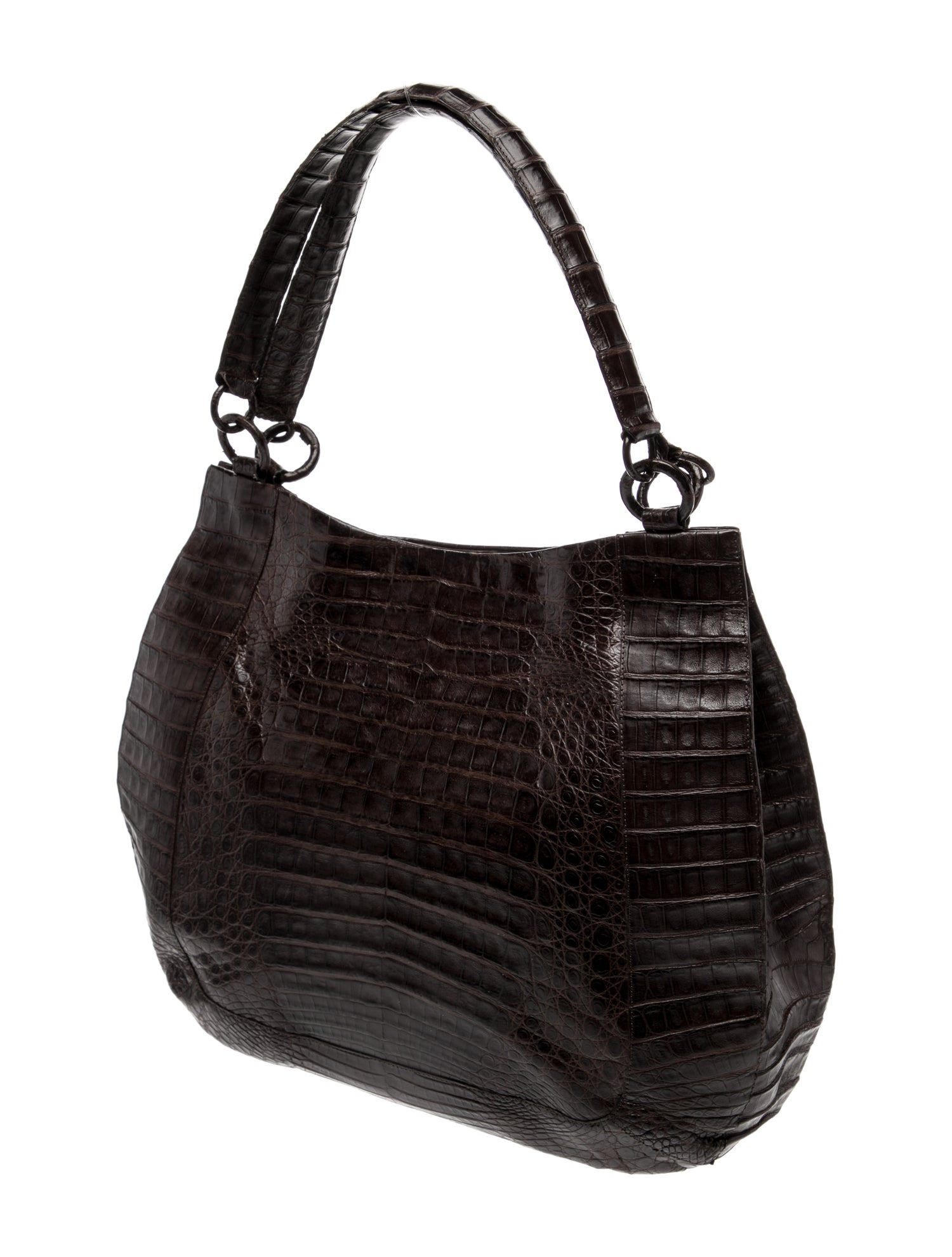 Nancy Gonzalez Crocodile Top Handle Bag