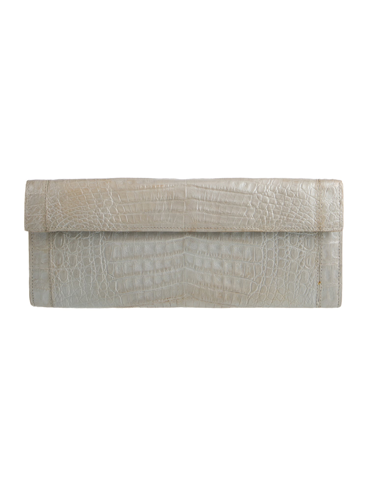 Nancy Gonzalez Embossed Leather Clutch