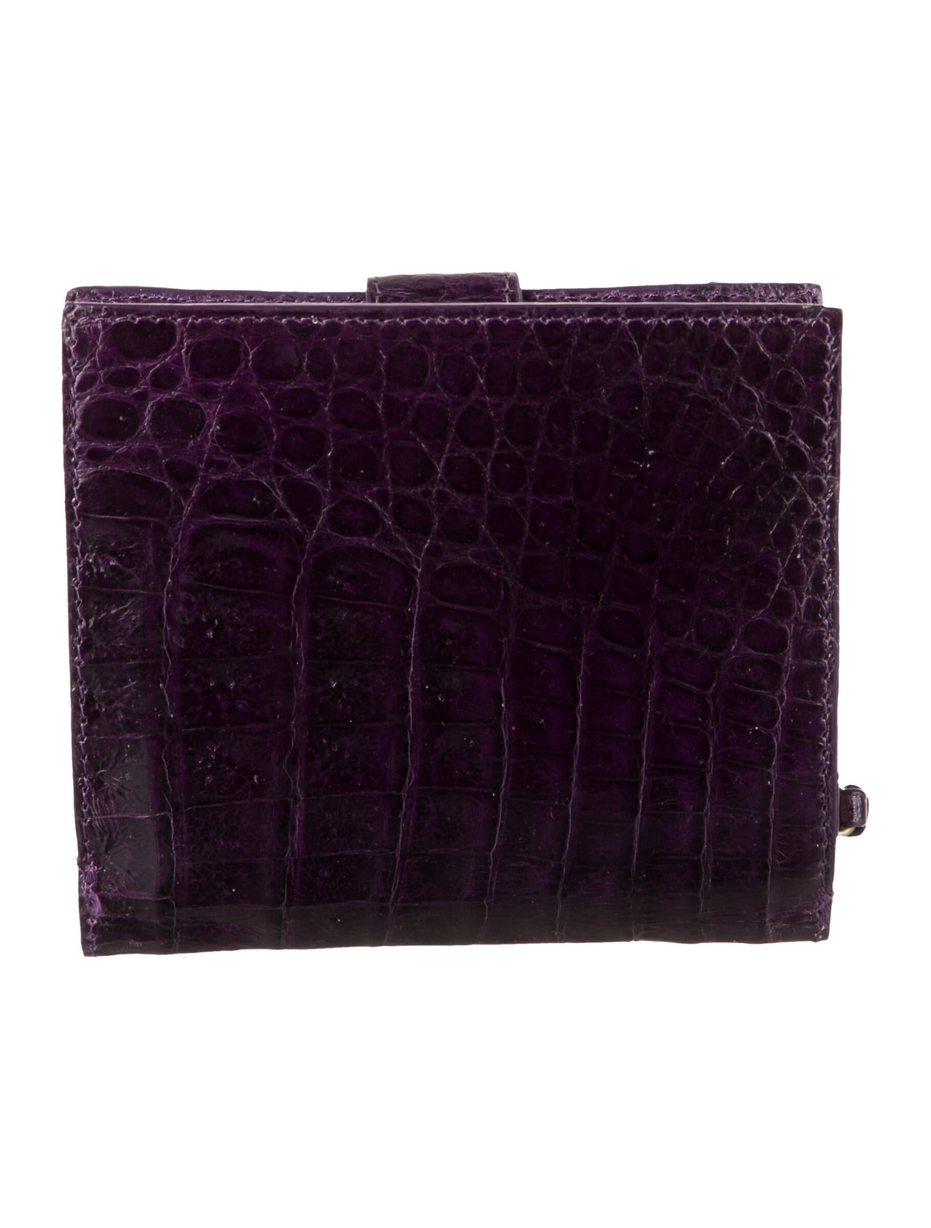 Nancy Gonzalez Crocodile Printed Compact Wallet