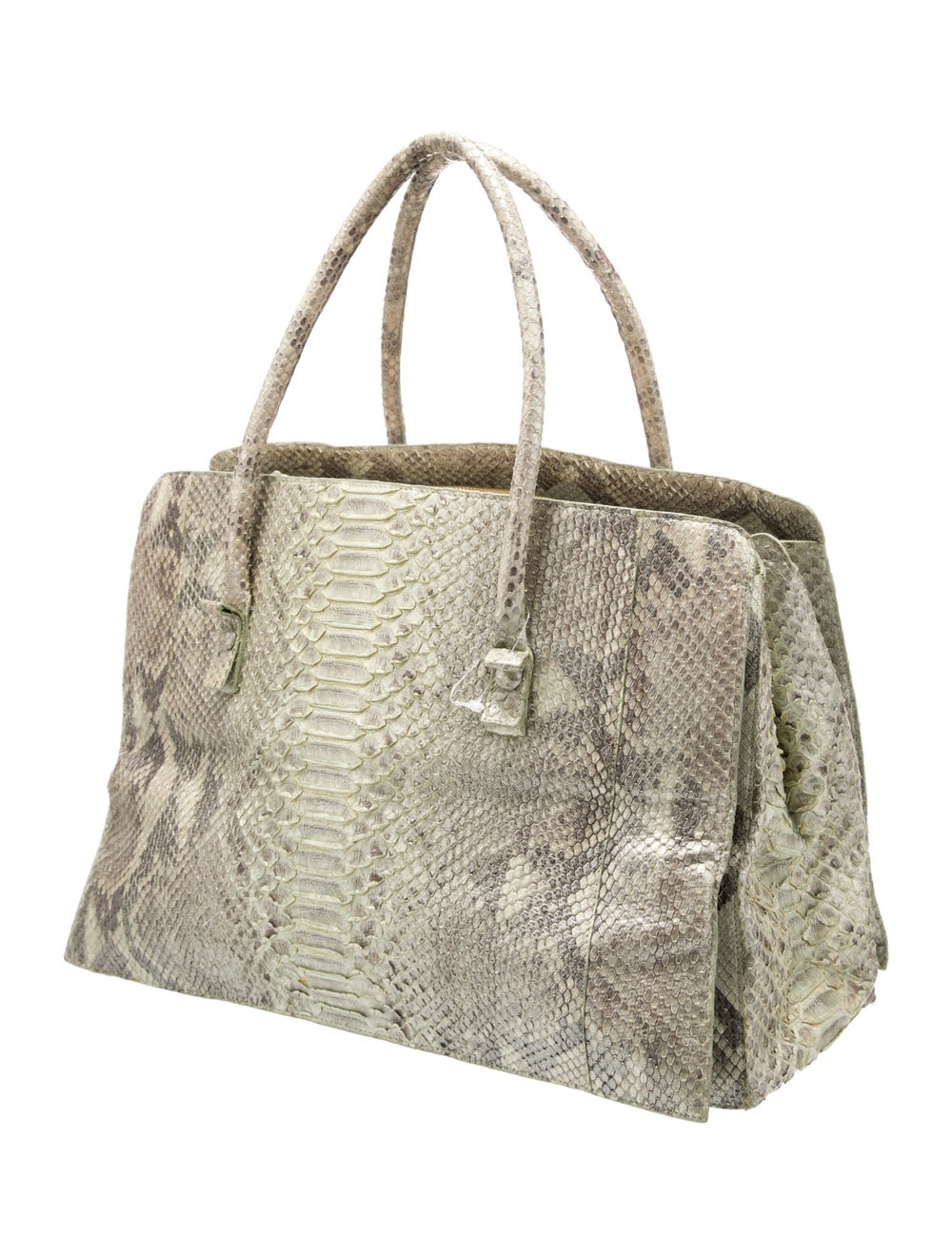 Nancy Gonzalez Shoulder Bag Neutrals Python Anima… - image 3