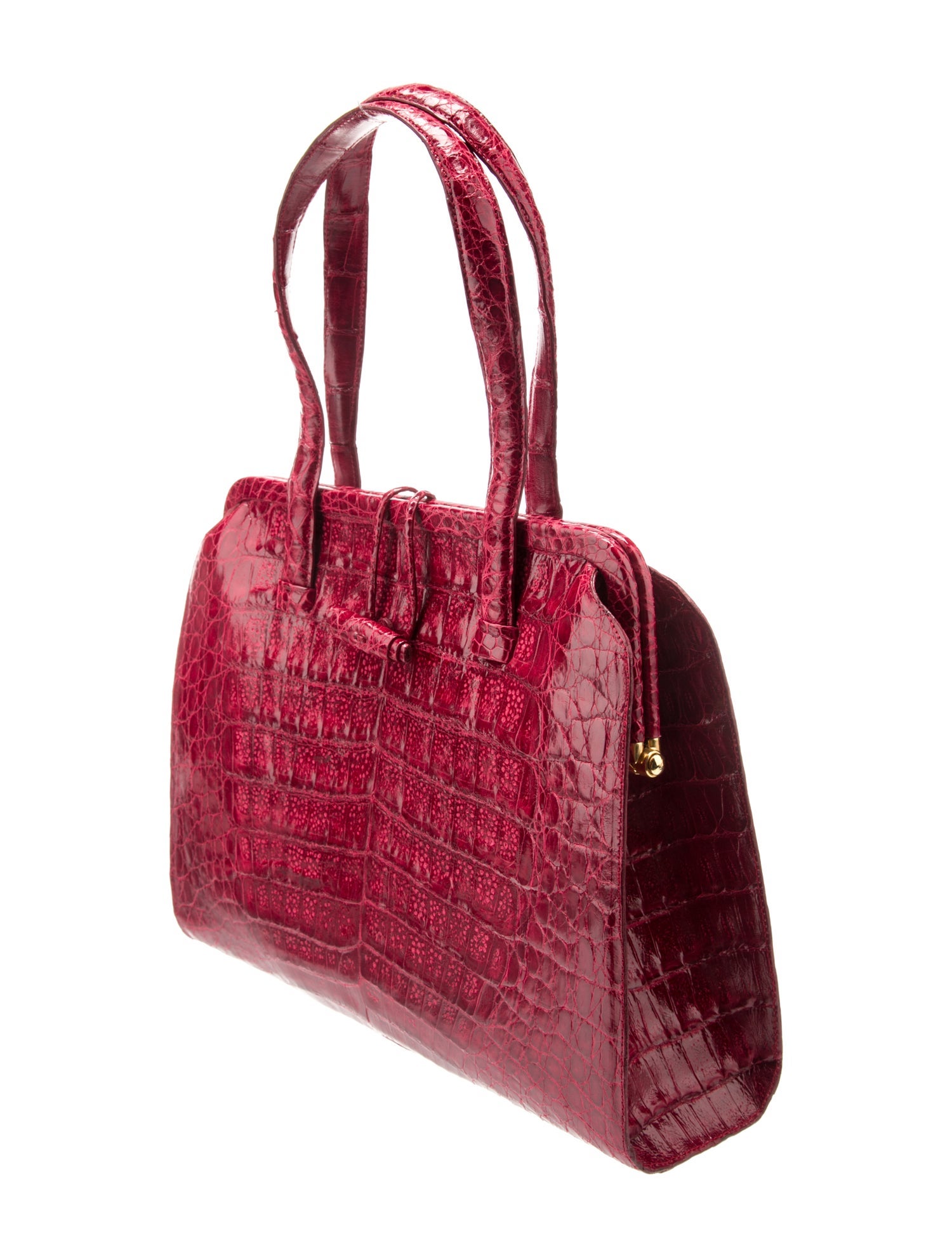 Nancy Gonzalez Crocodile Top Handle Bag