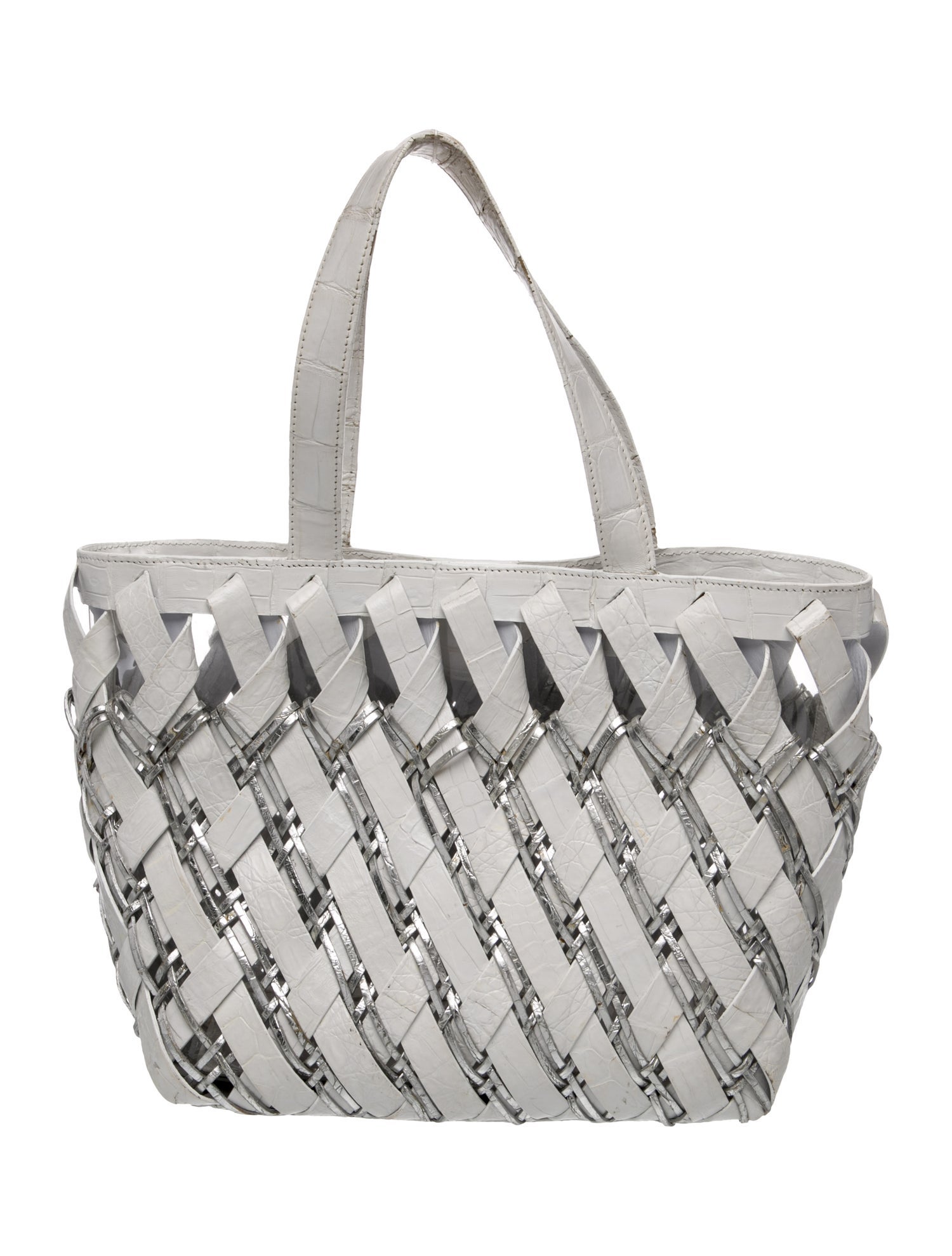 Nancy Gonzalez Crocodile Top Handle Bag