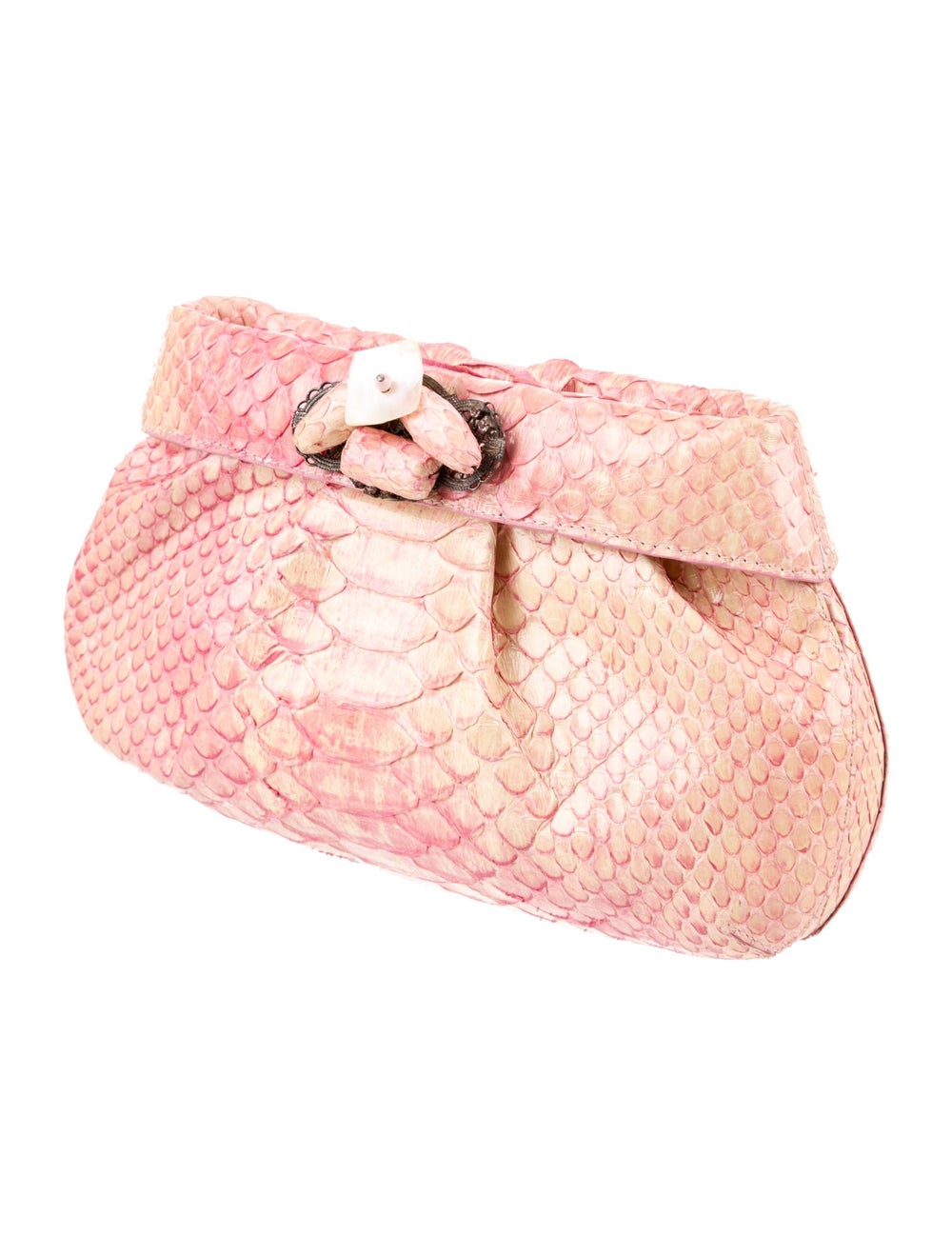 Nancy Gonzalez Python Evening Bag - image 3