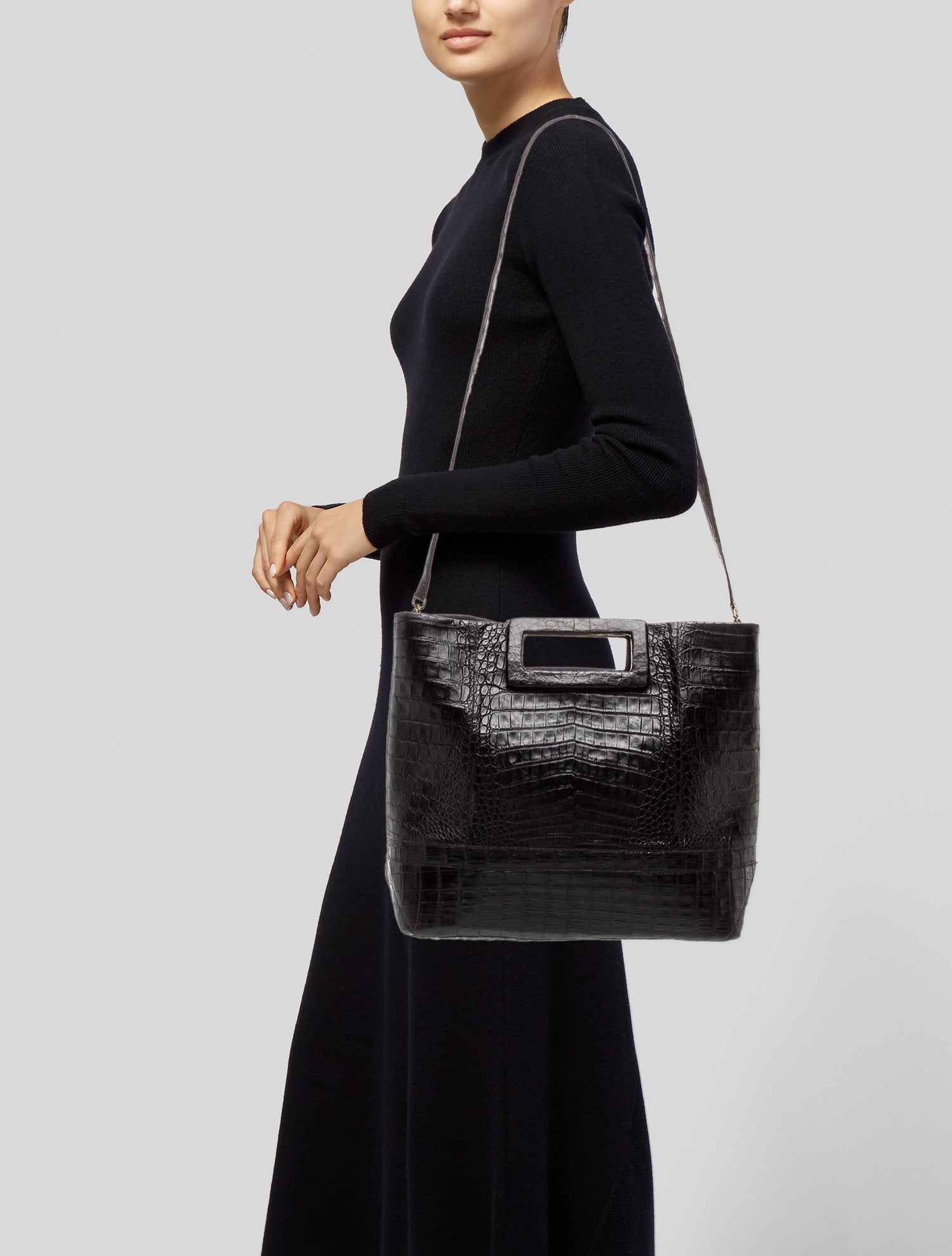 Nancy Gonzalez Crocodile Crossbody Bag