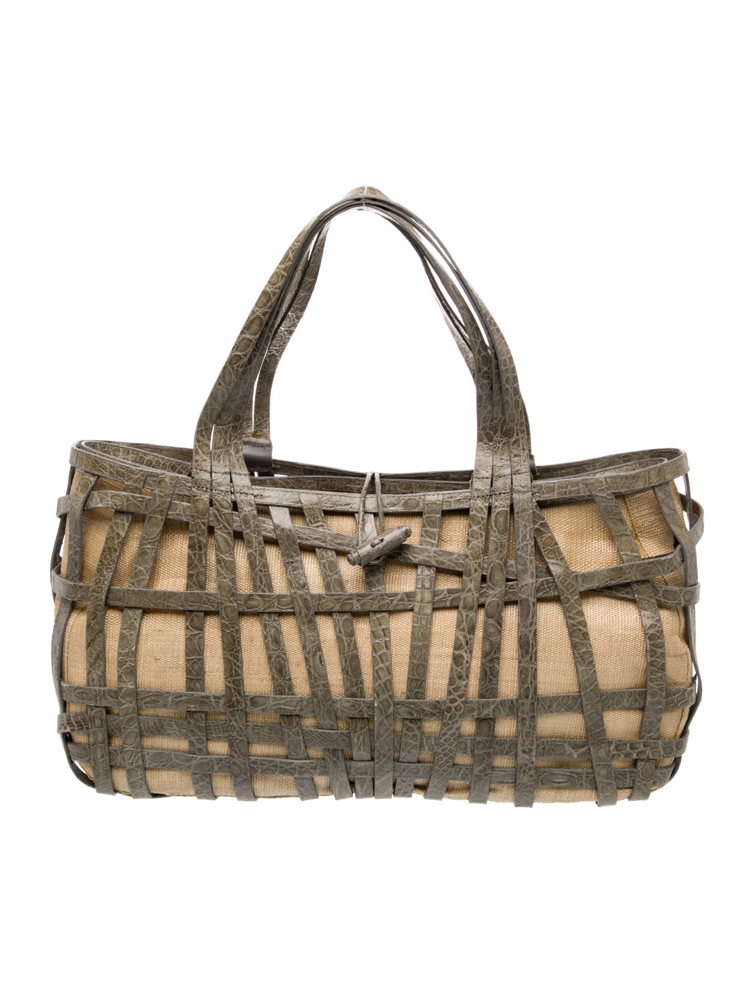 Nancy Gonzalez Caiman Top Handle Bag
