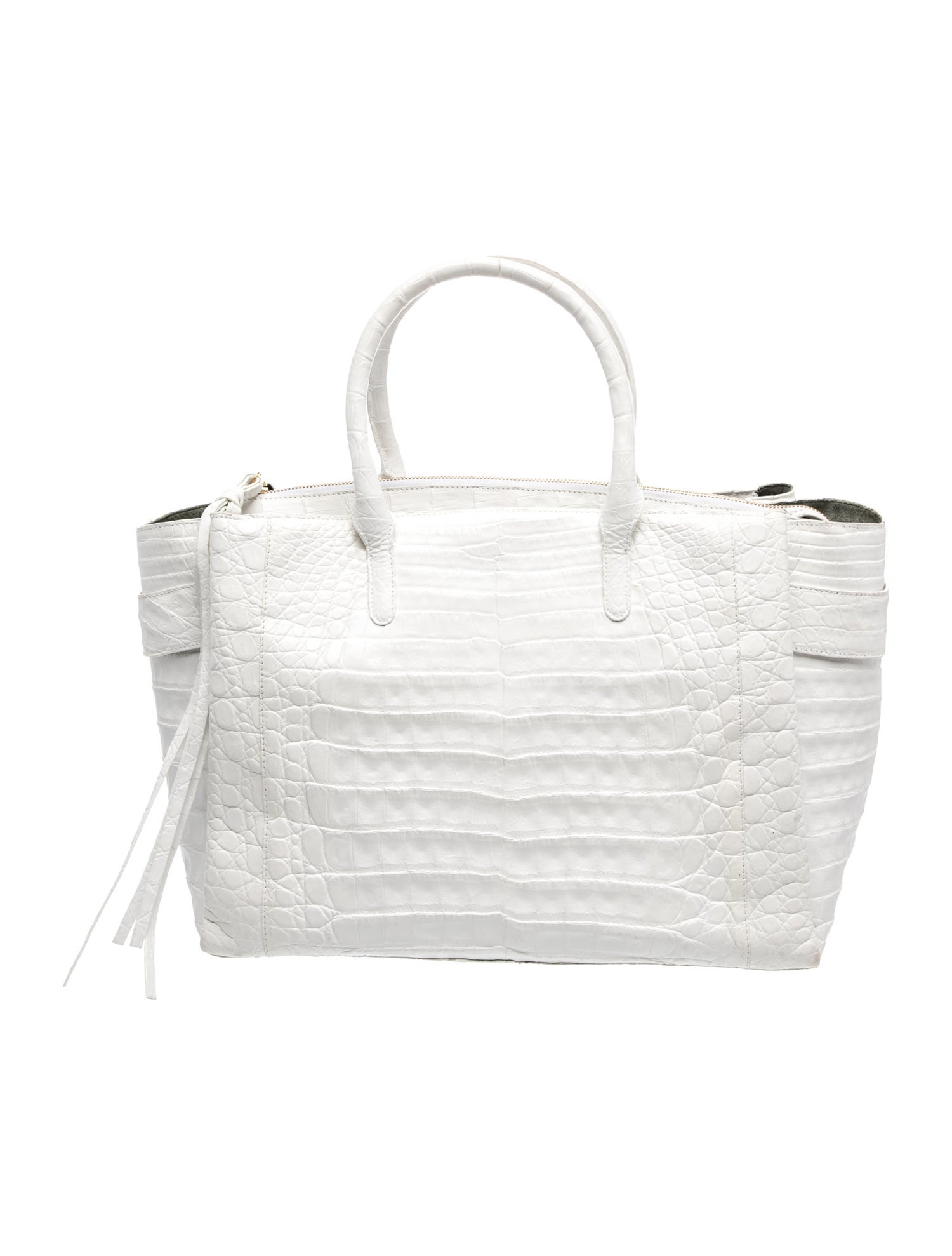 Nancy Gonzalez Crocodile Top Handle Bag