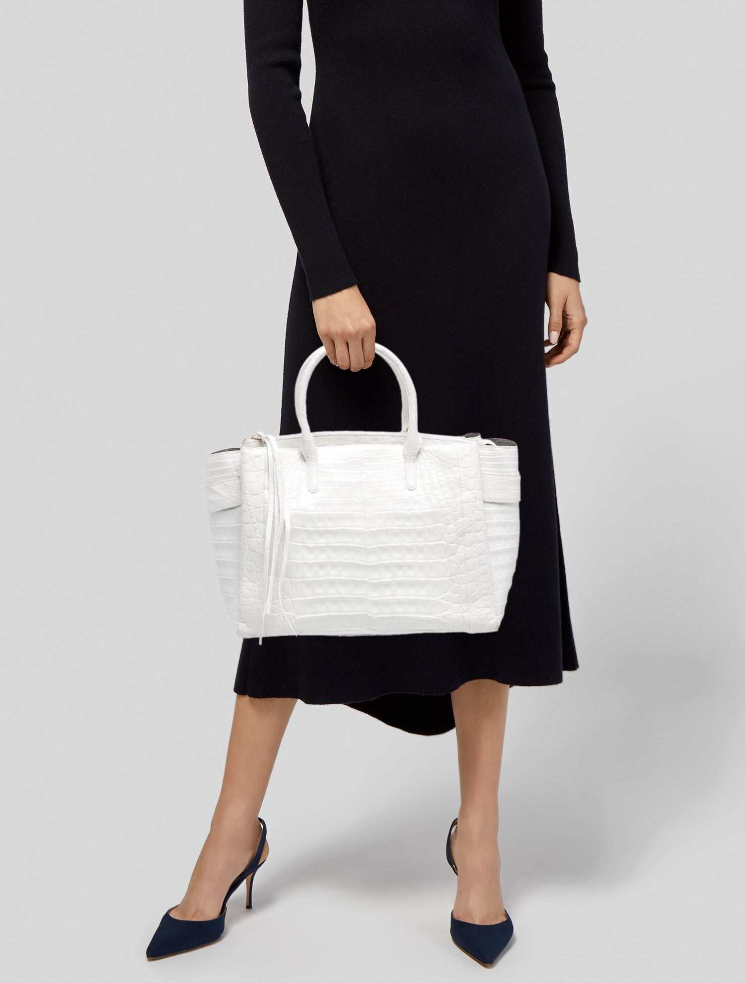 Nancy Gonzalez Crocodile Top Handle Bag