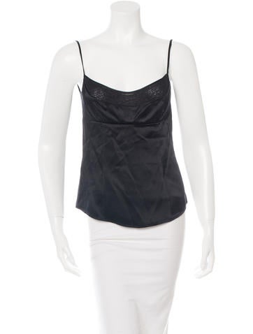 Narciso Rodriguez Embellished Silk Top