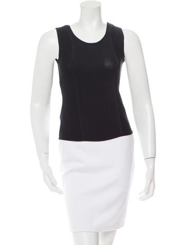 Narciso Rodriguez Black Sleeveless Top
