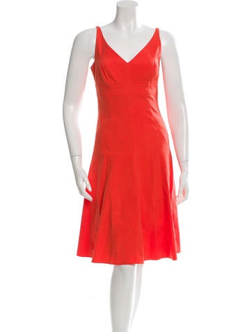 Narciso Rodriguez Sleeveless Midi Dressd