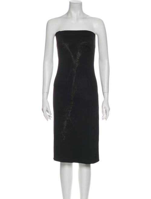 Narciso Rodriguez Strapless Mini Dress Black