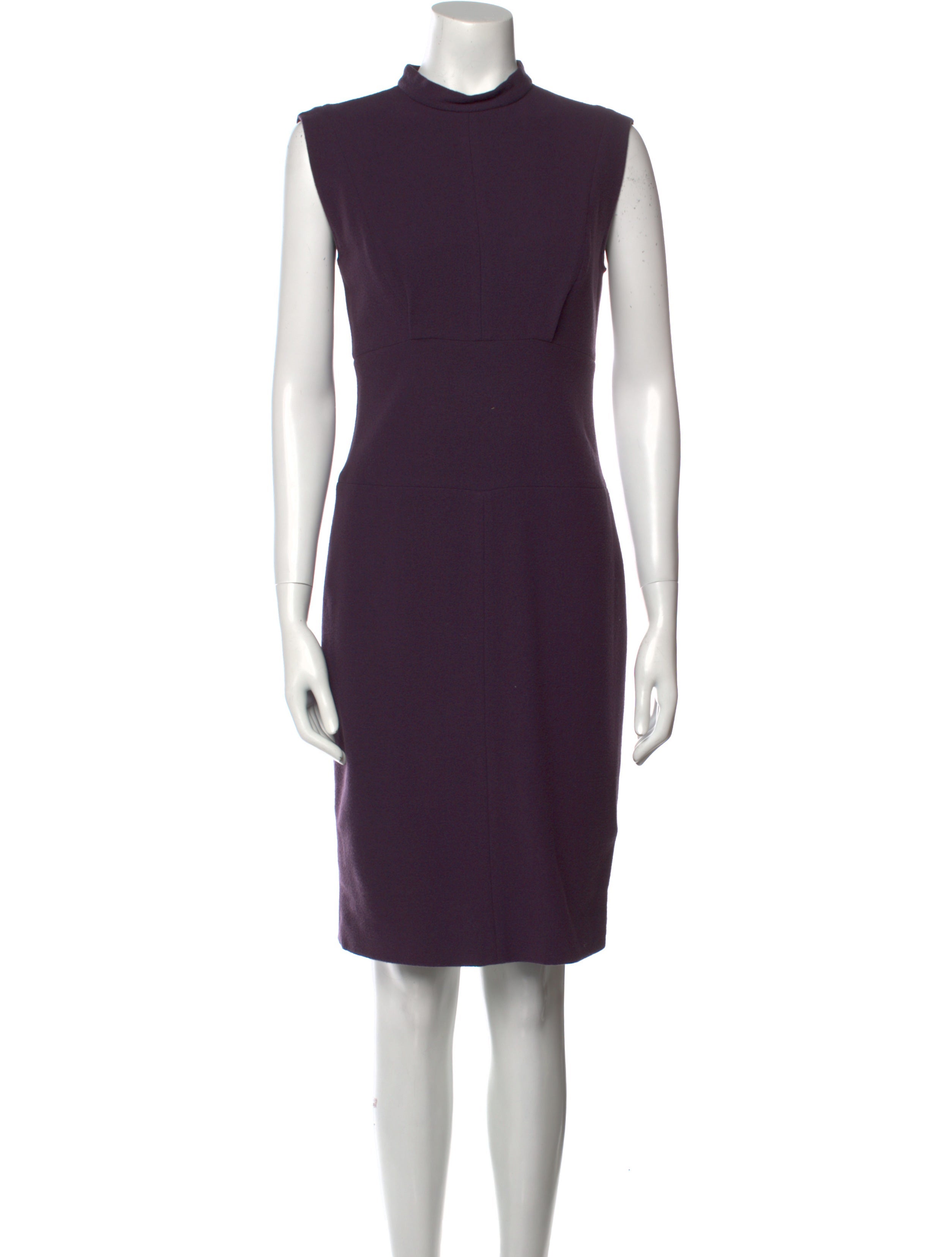 Narciso Rodriguez Mock Neck Knee-Length Dress