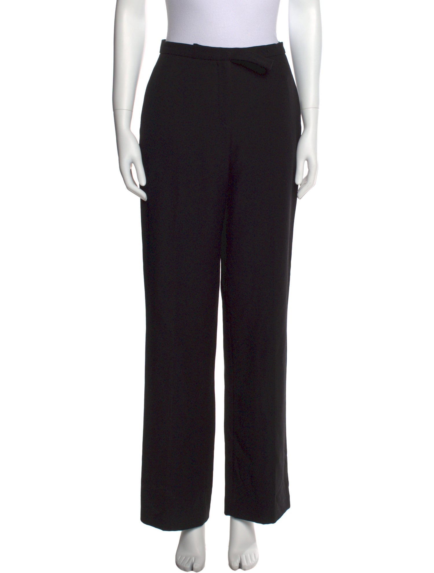 Narciso Rodriguez Wide Leg Pants Black, 11" Rise Pants, Clothing