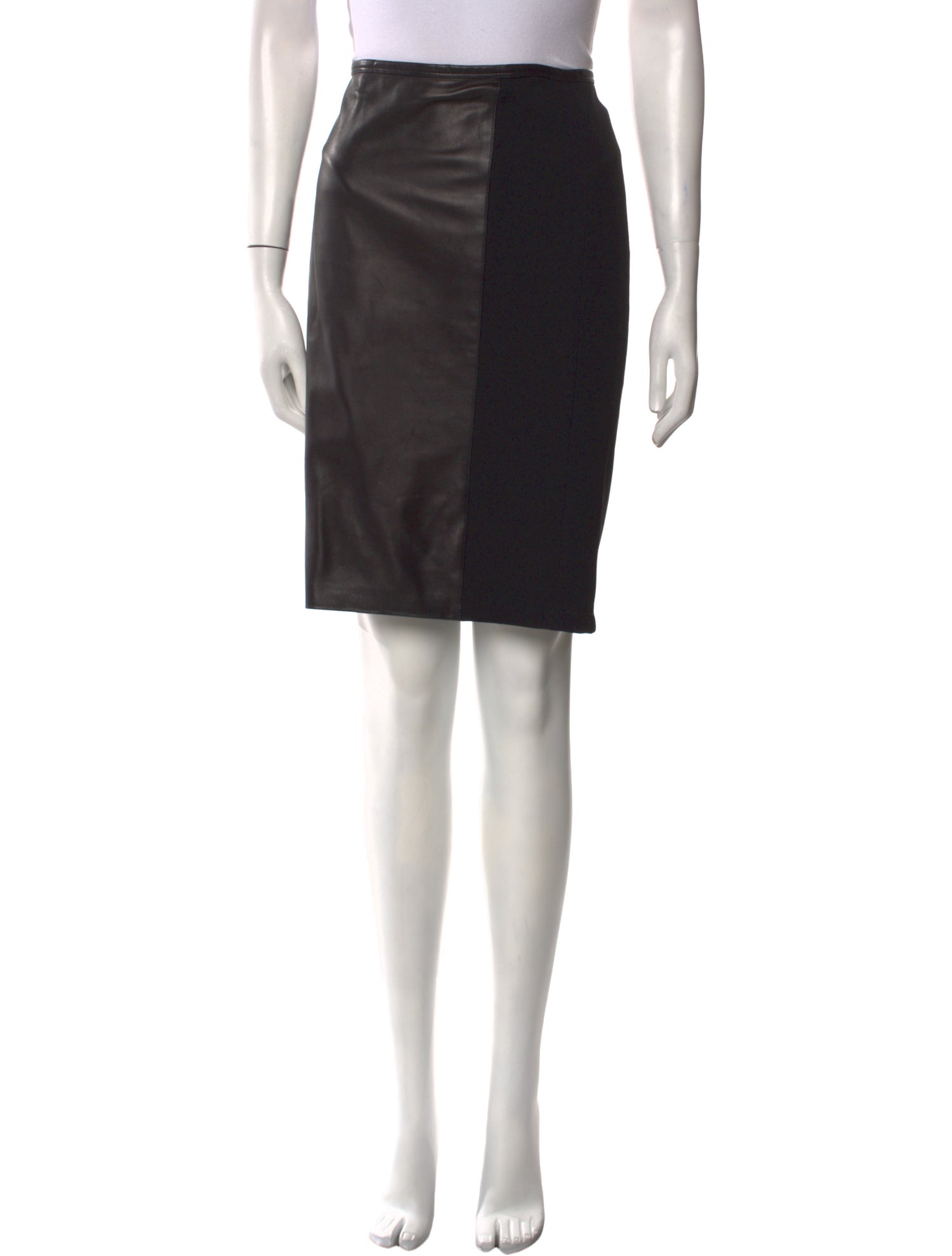 Narciso Rodriguez Lambskin Knee-Length Skirt