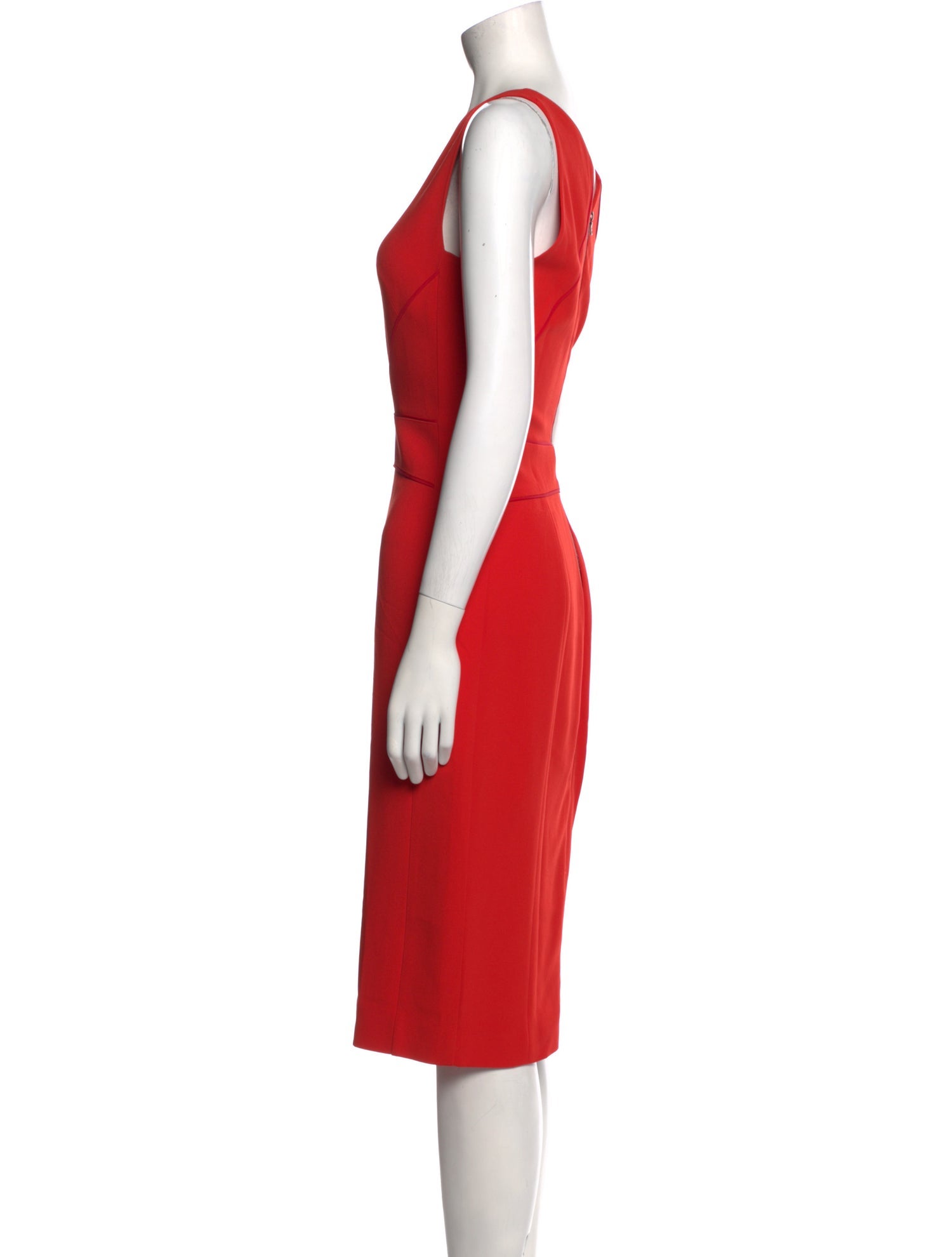 Narciso Rodriguez V-Neck Midi Length Dress