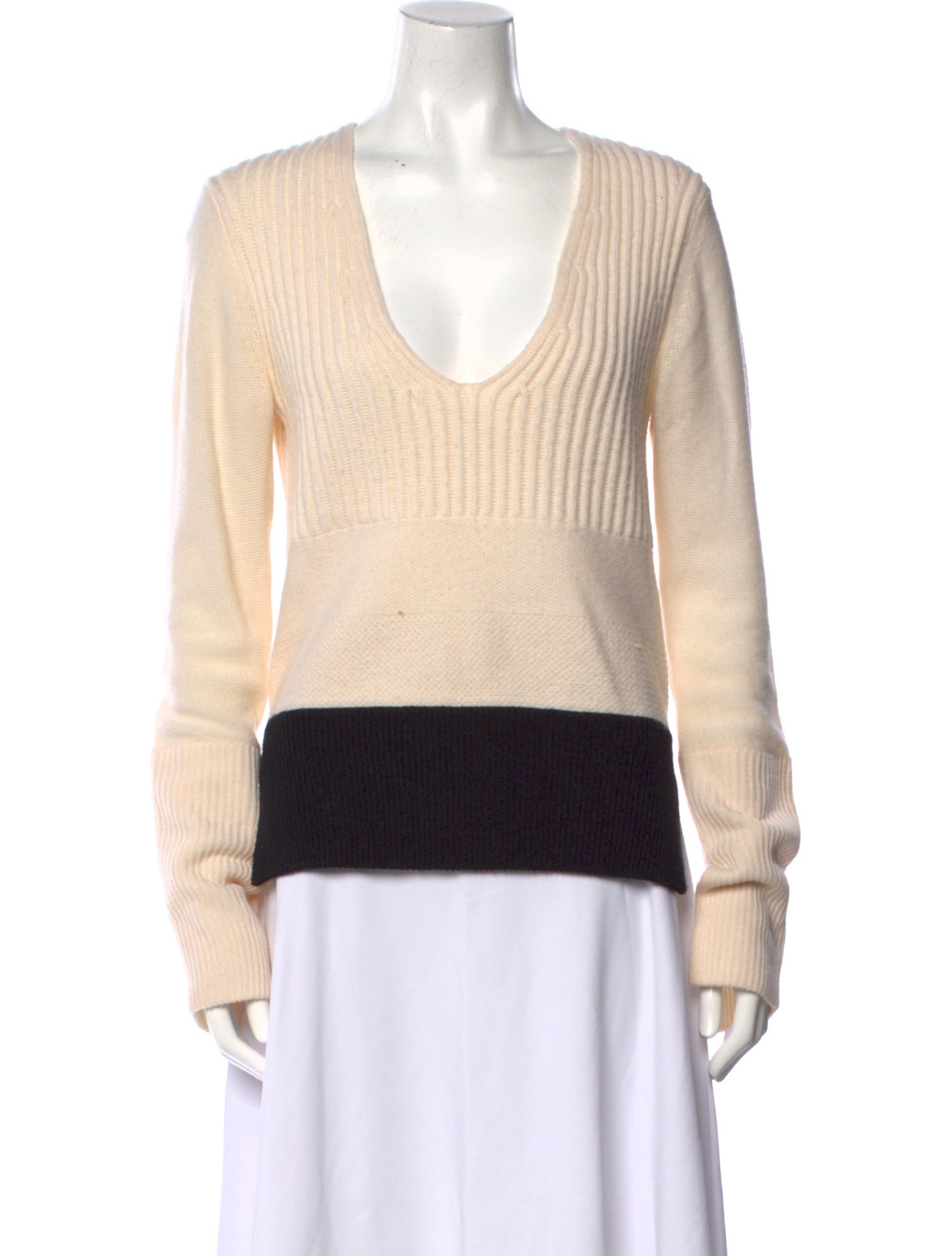 Narciso Rodriguez Wool Striped Sweater