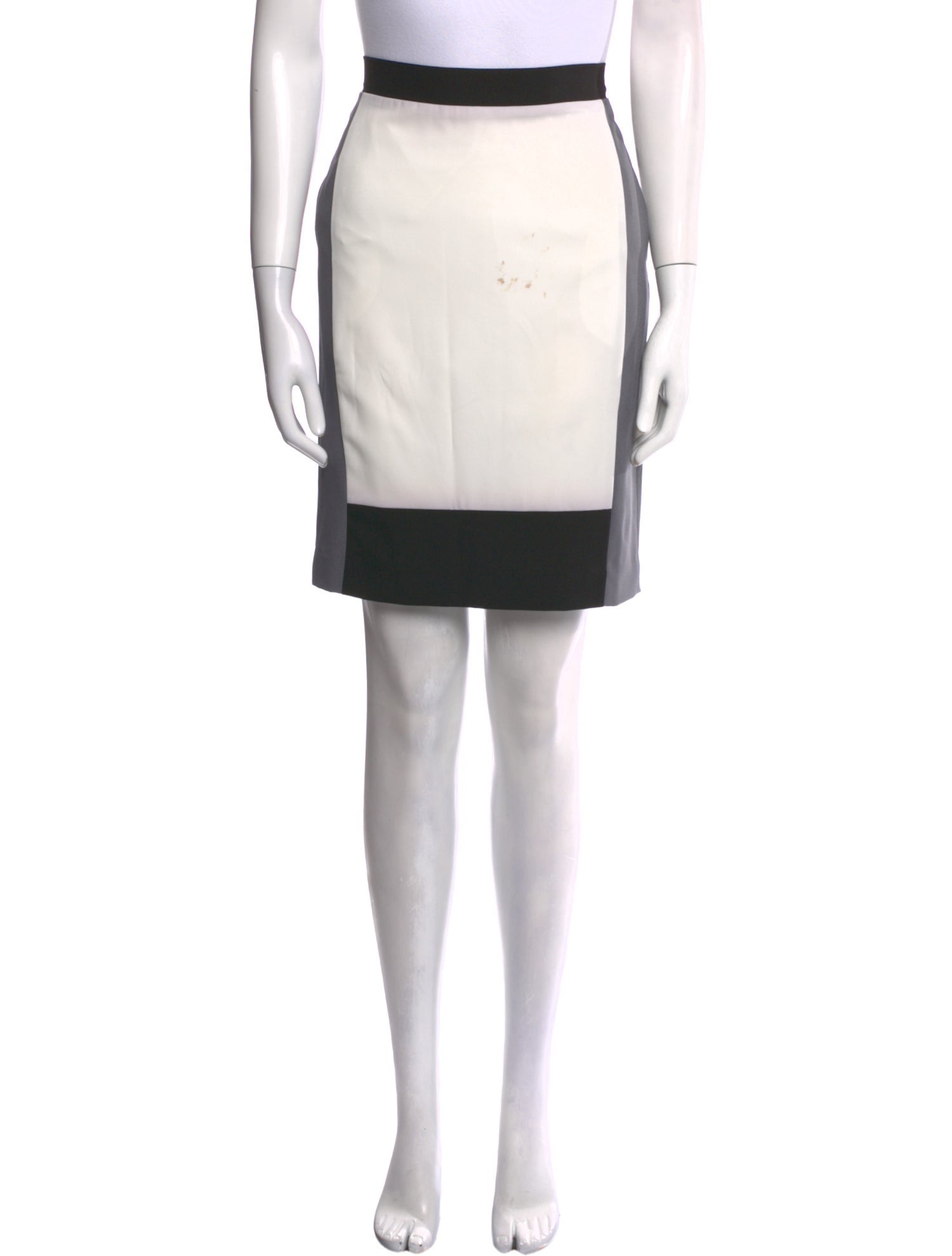 Narciso Rodriguez Colorblock Pattern Knee-Length Skirt