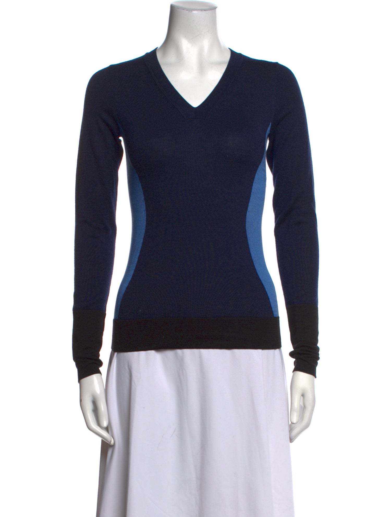 Narciso Rodriguez Wool V-Neck Top