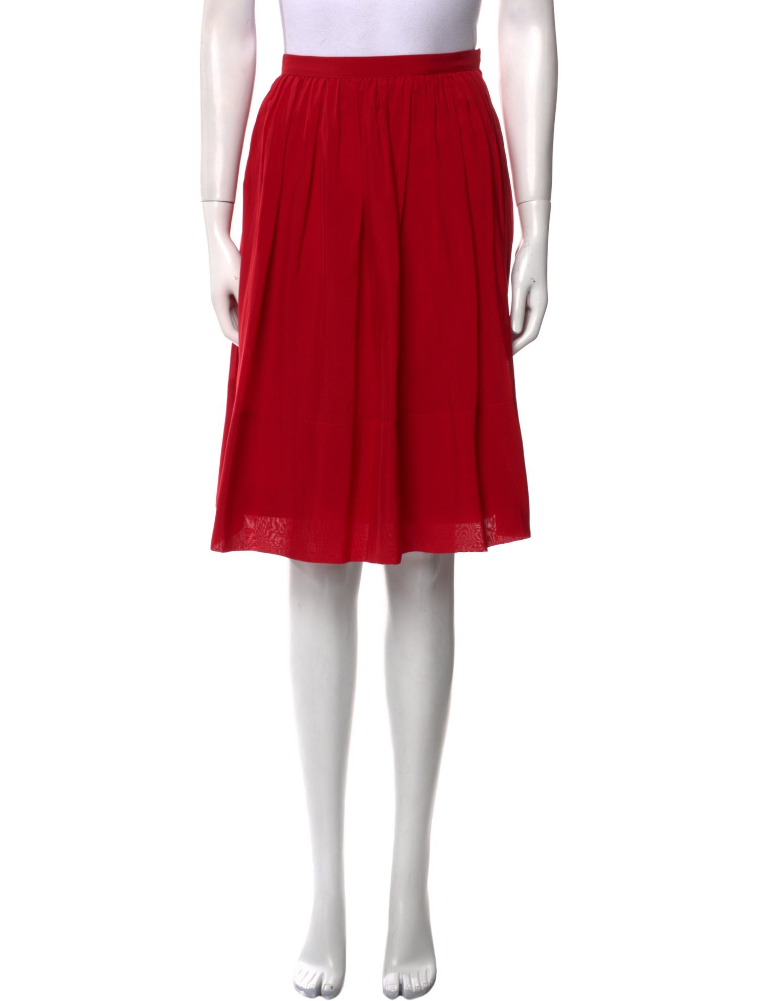 Narciso Rodriguez Silk Knee-Length Skirt