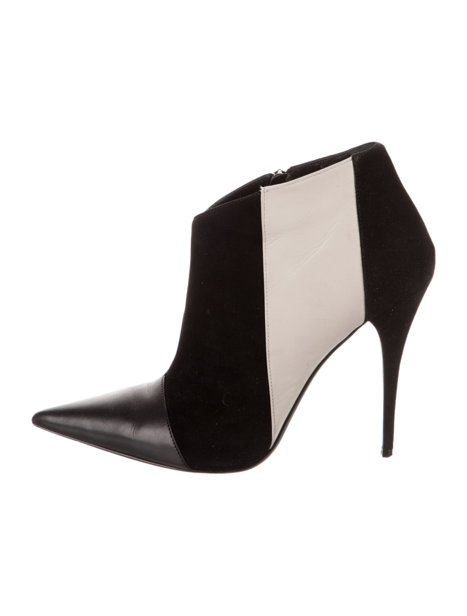 Narciso Rodriguez Leather Colorblock Pattern Boots