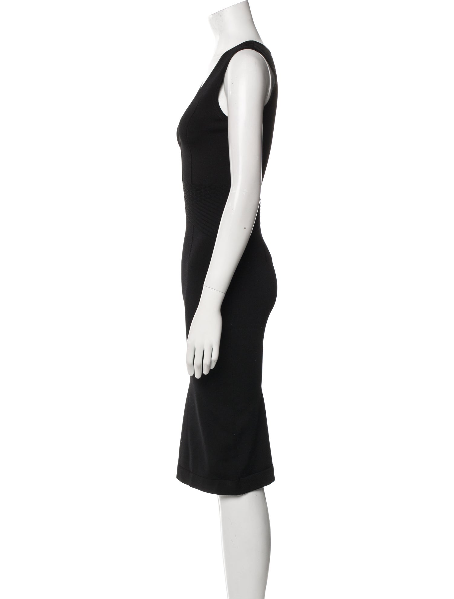 Narciso Rodriguez V-Neck Knee-Length Dress