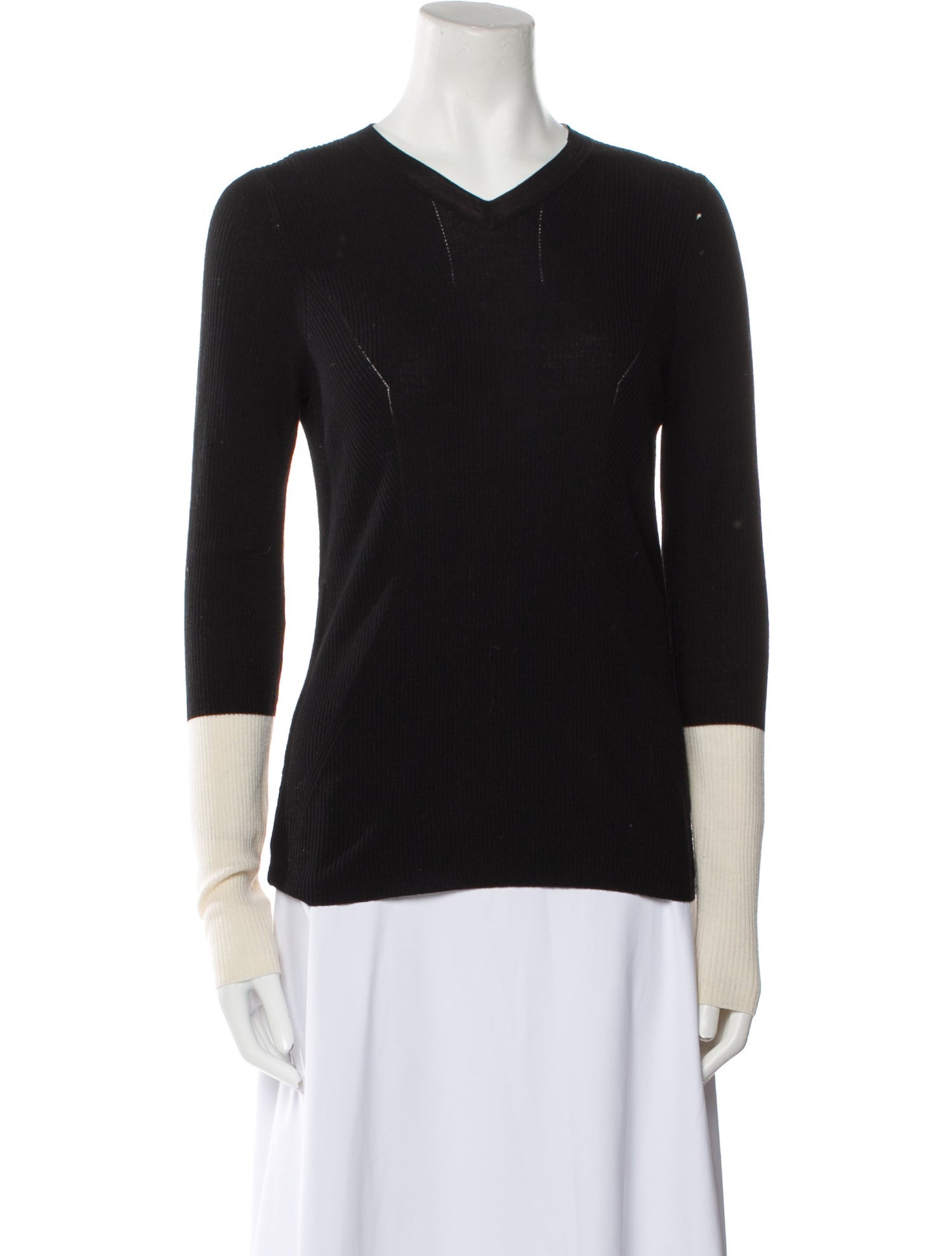 Narciso Rodriguez Virgin Wool V-Neck Sweater